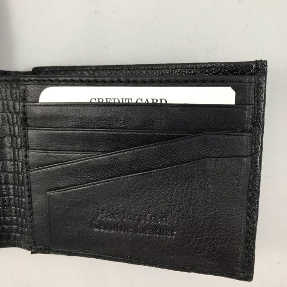 NWT Bijoux Turner Black Leather Men’s Wallet - Picture 3 of 6